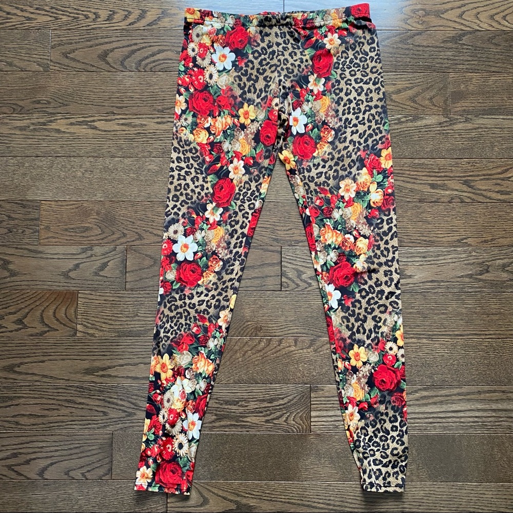 Floral & Leopard Leggings / Tights